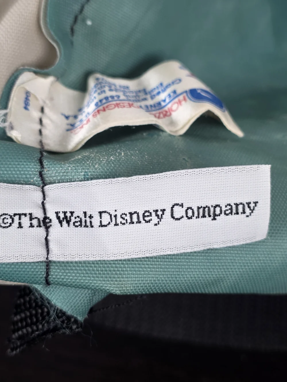 Vintage 90s Disney Mighty Ducks Purple Teal Duffel Bag Made USA